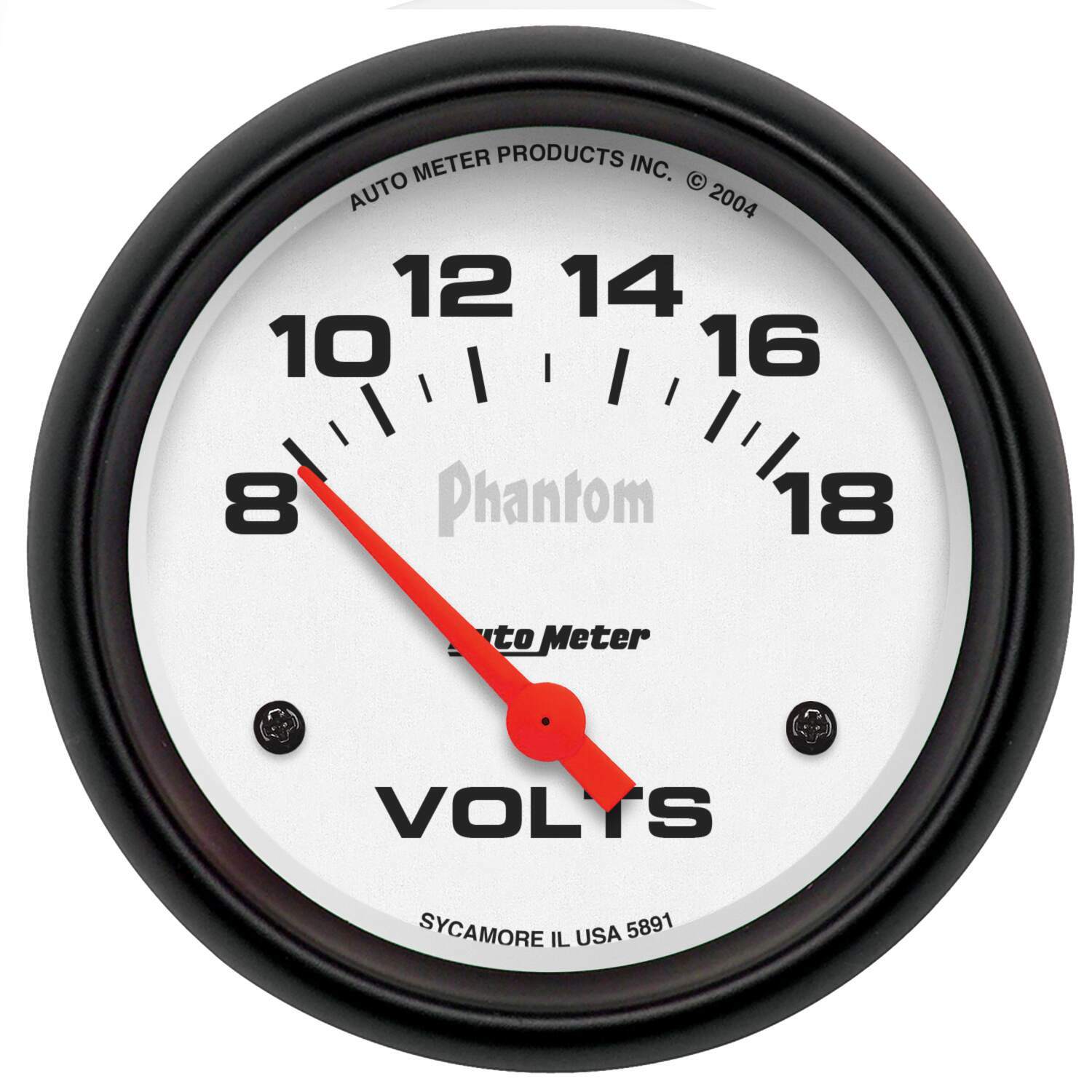 Auto Meter 2-5/8" VOLTMETER, 8-18V, PHANTOM - 5891