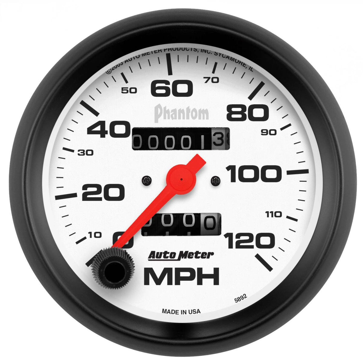 Auto Meter 3-3/8" SPEEDOMETER, 0-120 MPH, PHANTOM - 5892
