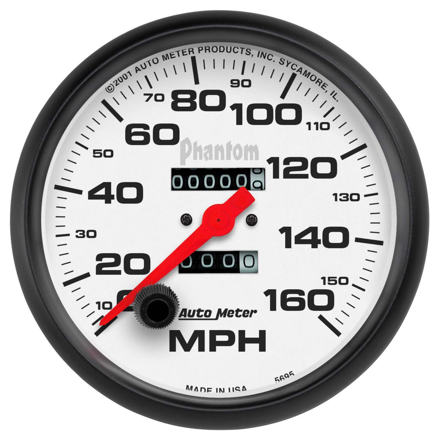Auto Meter 5" SPEEDOMETER, 0-160 MPH, PHANTOM - 5895