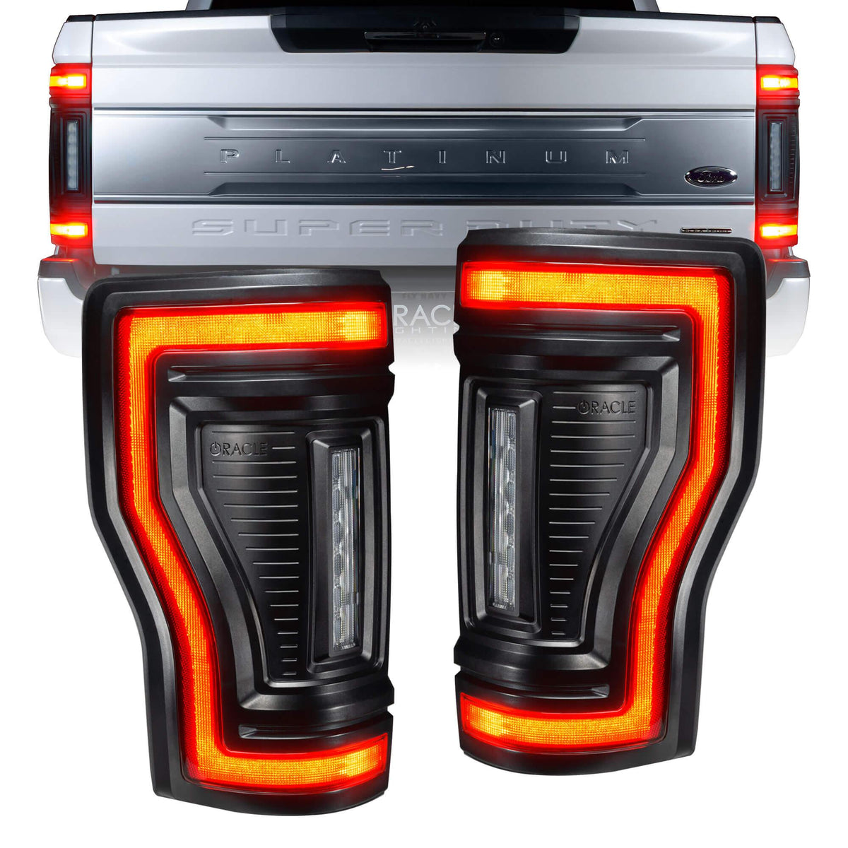 Oracle Lighting Flushh Mount LED Tail Lights - Standard Lens (2017-2022 Ford Super Duty) - 5896-504