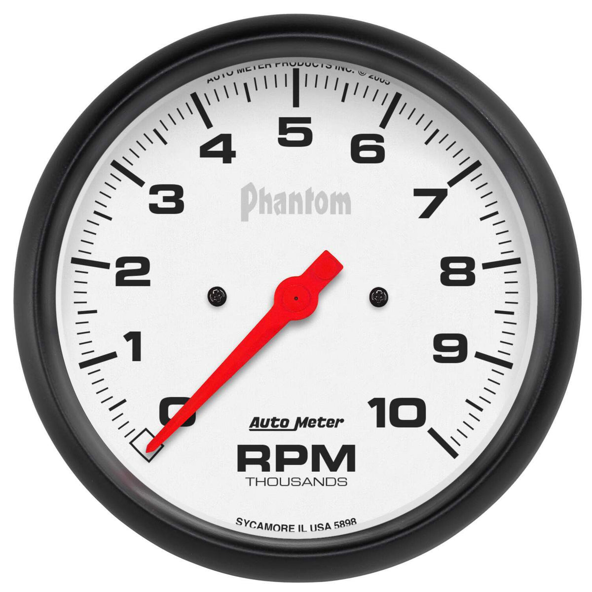 Auto Meter 5" IN-DASH TACHOMETER, 0-10,000 RPM, PHANTOM - 5898