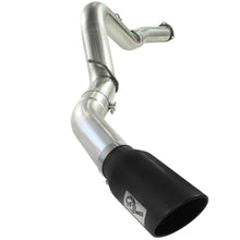 AFE Large Bore-HD 5 IN 409 Stainless Steel DPF-Back Exhaust System w/Black Tip (2007-2010 Silverado 2500 HD, Silverado 3500 HD, Sierra 2500 HD, Sierra 3500 HD) - 49-44040-B