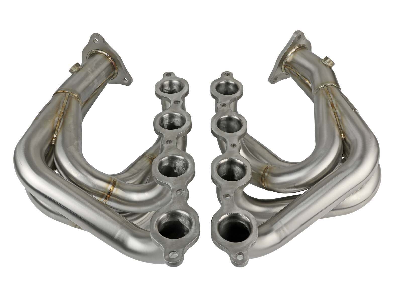 AFE Twisted Steel 1-7/8 IN to 2-3/4 IN 304 Stainless Headers w/ Brushed Finish (Chevrolet Corvette (C8) 20-25 V8-6.2L) - 48-34148-H