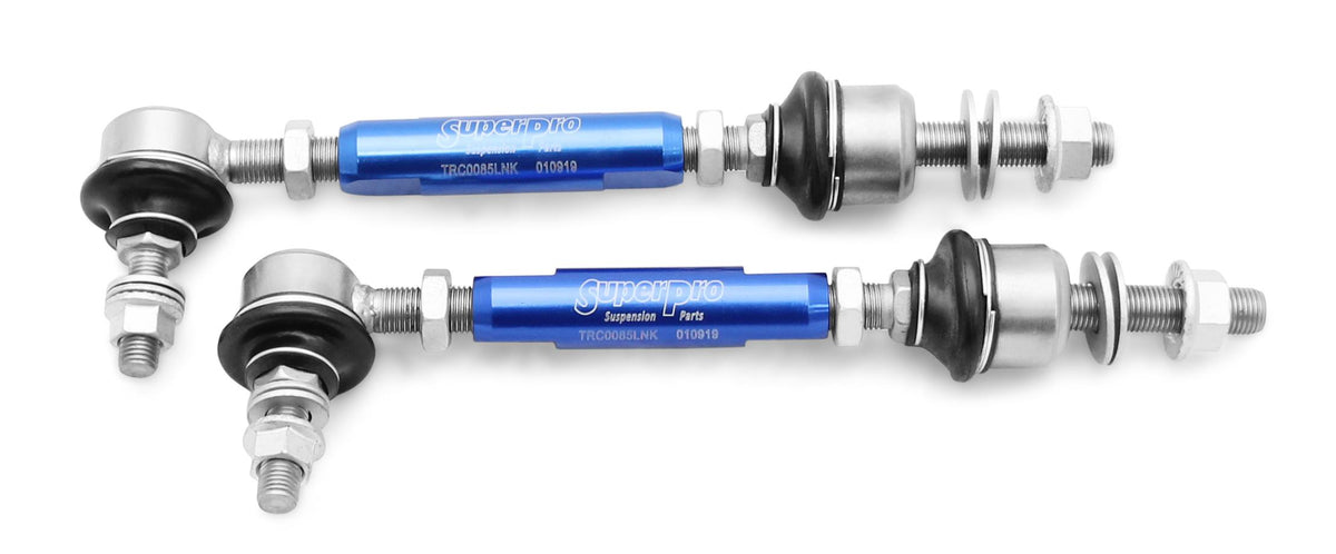 SuperPro HD Adj Sway Bar Link 10mm 180 Degree/12mm Vertical/165mm-210mm (2014-2017 SS Base) - TRC4305