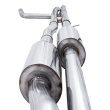 AWE 0FG Catback Split Rear Exit Exhaust for 4th Gen Silverado/Sierra 1500 6.2L (With Bumper Cutouts) - Quad Diamond Black Tips - 3015-43204