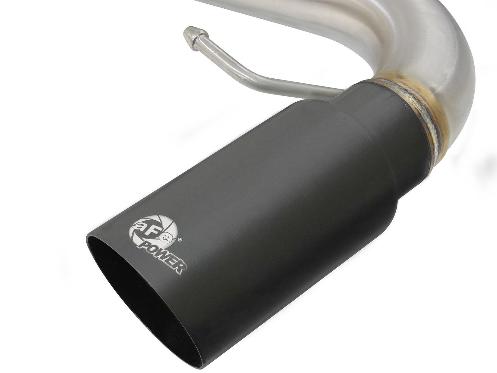 AFE MACH Force-Xp 3 IN to 2-1/2 IN Stainless Steel Cat-Back Exhaust w/ Black Tip (2011-2013 335i, 335i, 335i xDrive, 335i xDrive) - 49-36328-B