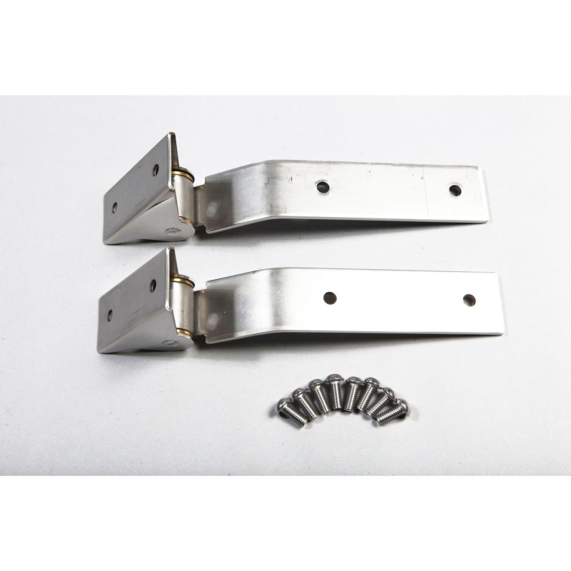Rugged Ridge Tailgate Hinge Kit Stainless Steel; 87-95 Jeep Wrangler Yj - 11114.02