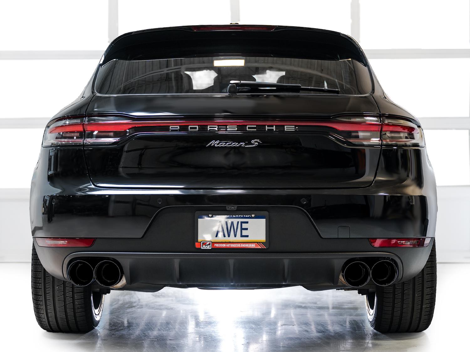 AWE Touring Edition Exhaust for '19-'21 Porsche Macan 3.0T/2.9TT - Diamond Black - 3015-43951
