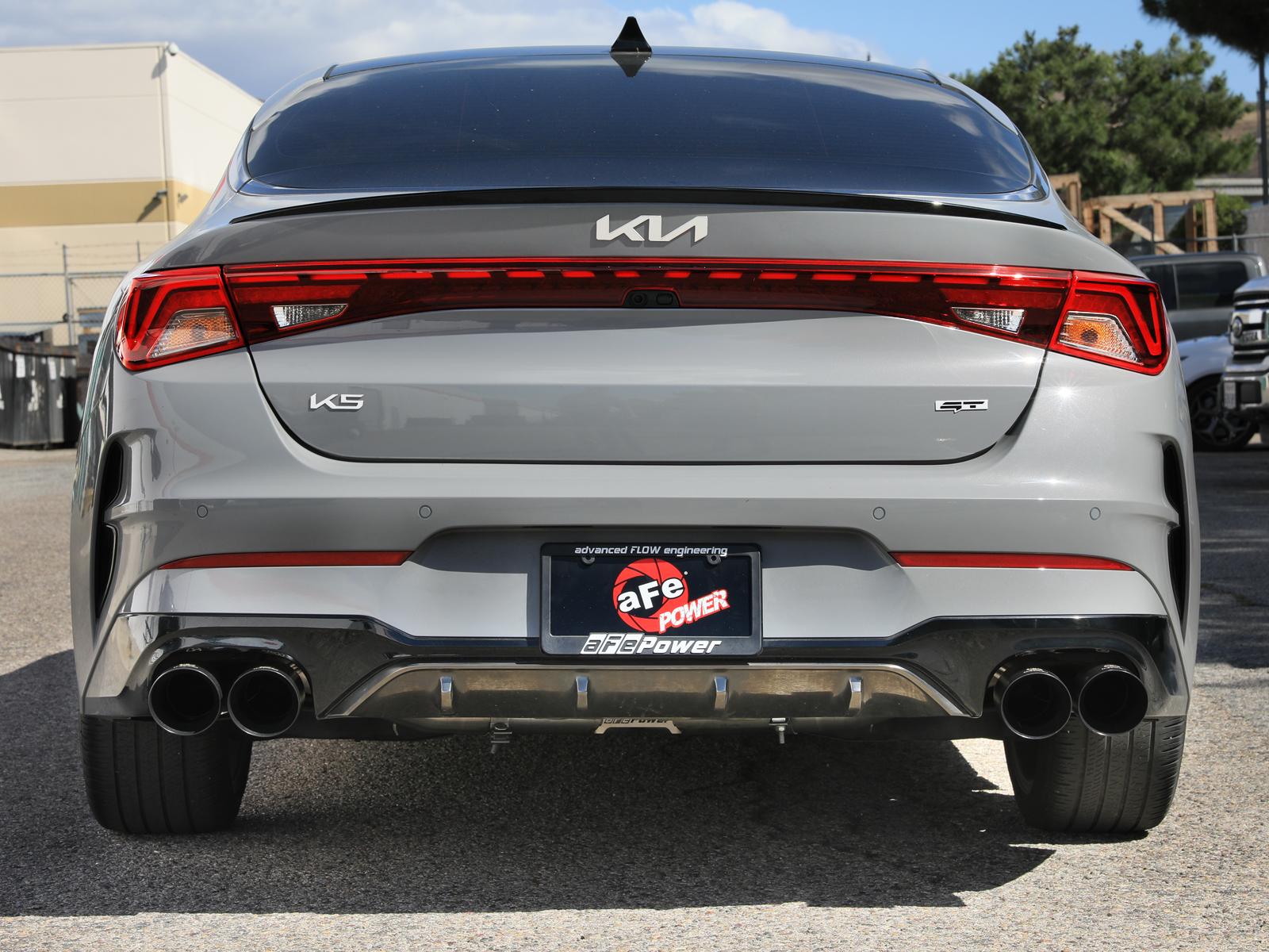 AFE Takeda 3 IN to 2-1/2 IN 304 Stainless Steel Axle-Back Exhaust w/ Black Tip (2021-2024 K5 GT) - 49-37043-B