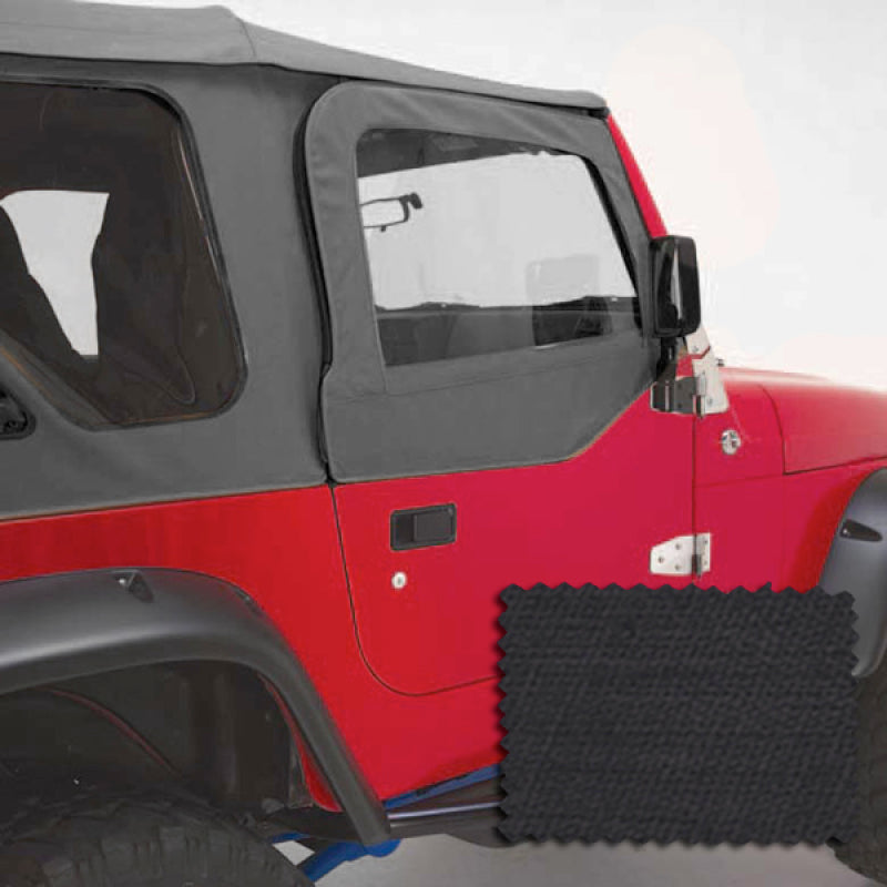 Rugged Ridge Door Kit Upper Black Diamond; 97-06 Jeep Wrangler Tj - 13714.35