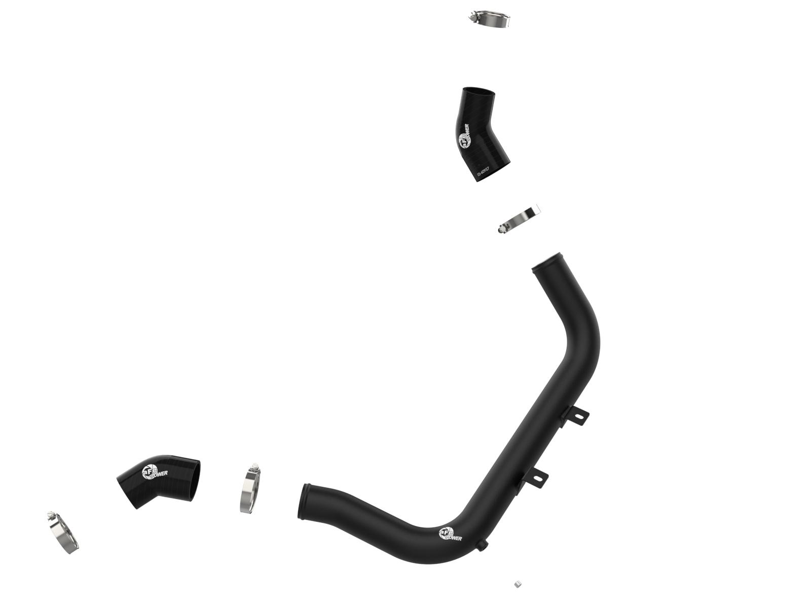 AFE BladeRunner 2-1/4 IN Aluminum Hot Charge Pipe Black Hyundai Elantra/Elantra GT/i30 17-20/Veloster 19-21 L4-1.6L (t) - 46-20638-B