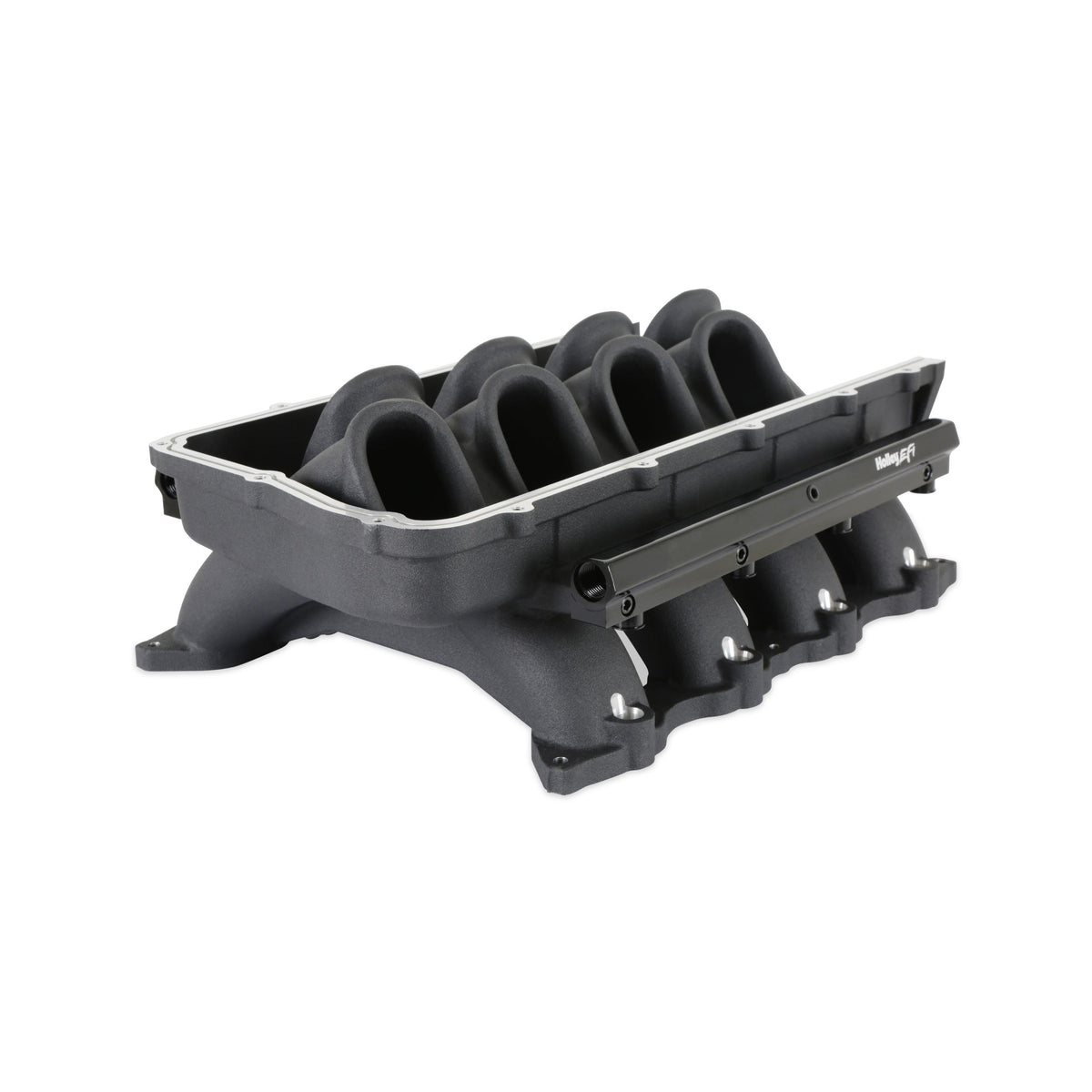 Holley ULTRA LO-RAM BASE, FORD COYOTE FRONT FEED BLACK - 300-921BK