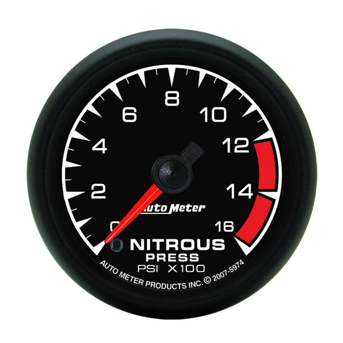 Auto Meter 2-1/16" NITROUS PRESSURE, 0-1600 PSI, ES - 5974