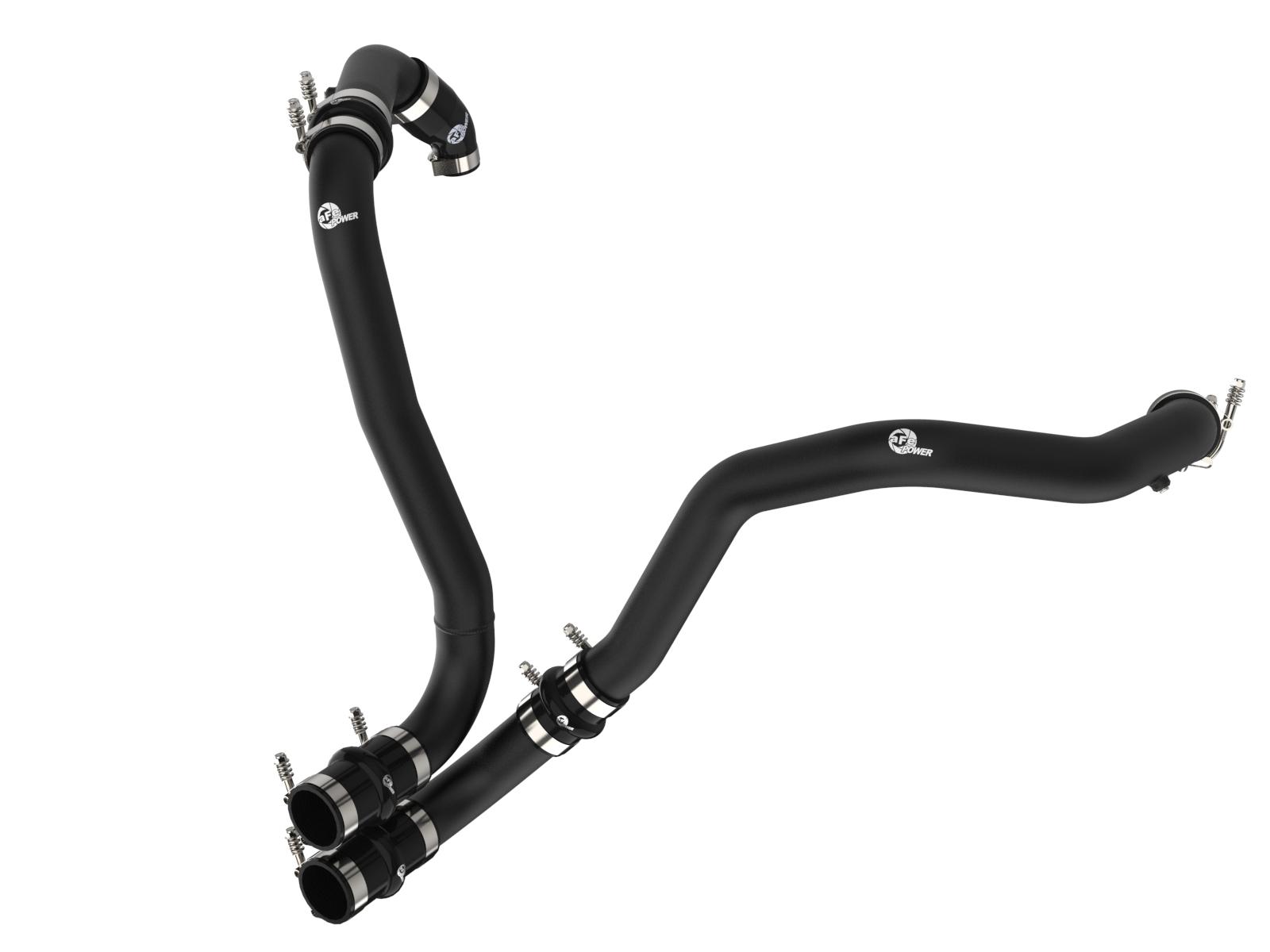 aFe BladeRunner Aluminum Hot and Cold Charge Pipe Kit - Black (2021-2022 Ford F-150 / Raptor V6-3.5L(tt)) - 46-20514-B