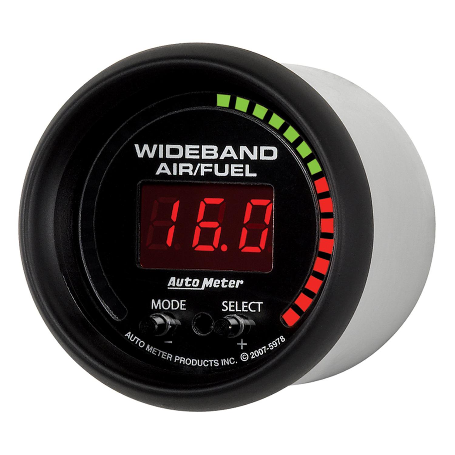 Auto Meter 2-1/16" WIDEBAND PRO AIR/FUEL RATIO, 6:1-20:1 AFR, ES - 5978