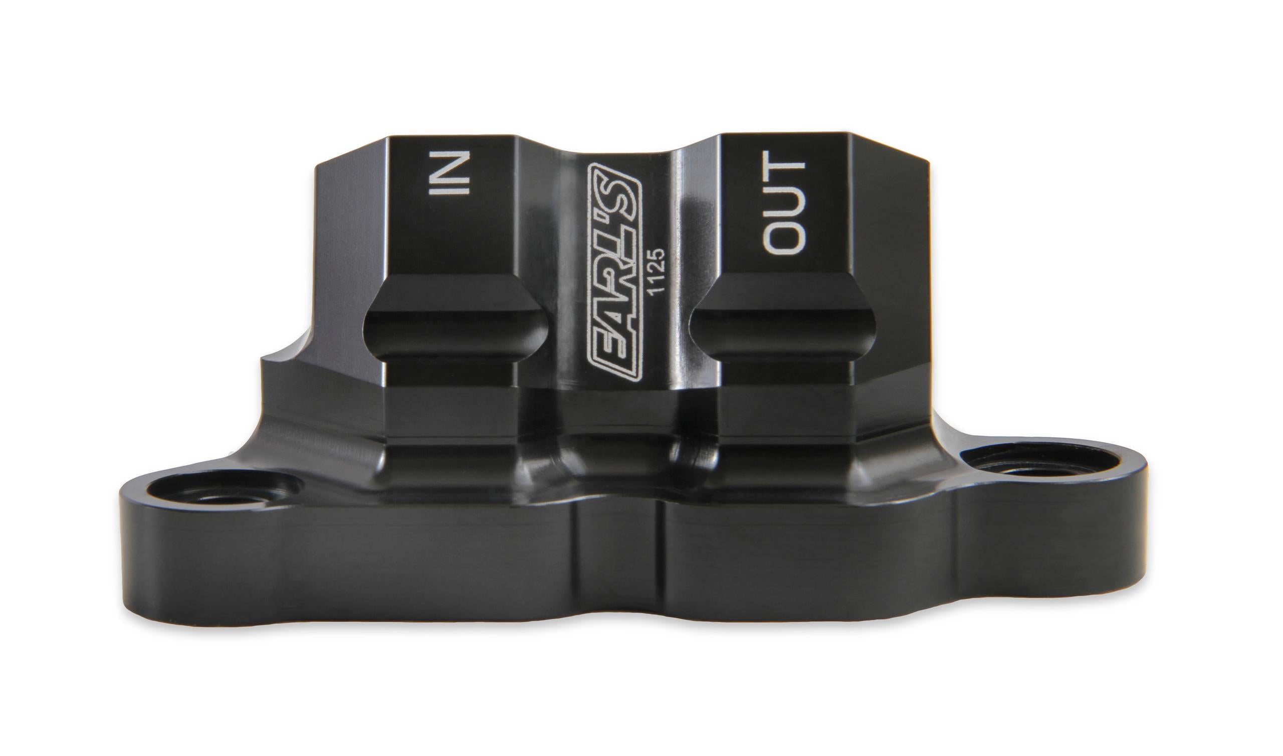 Earls 1125ERL Ford Coyote Engine Remote Oil Filter Adapter