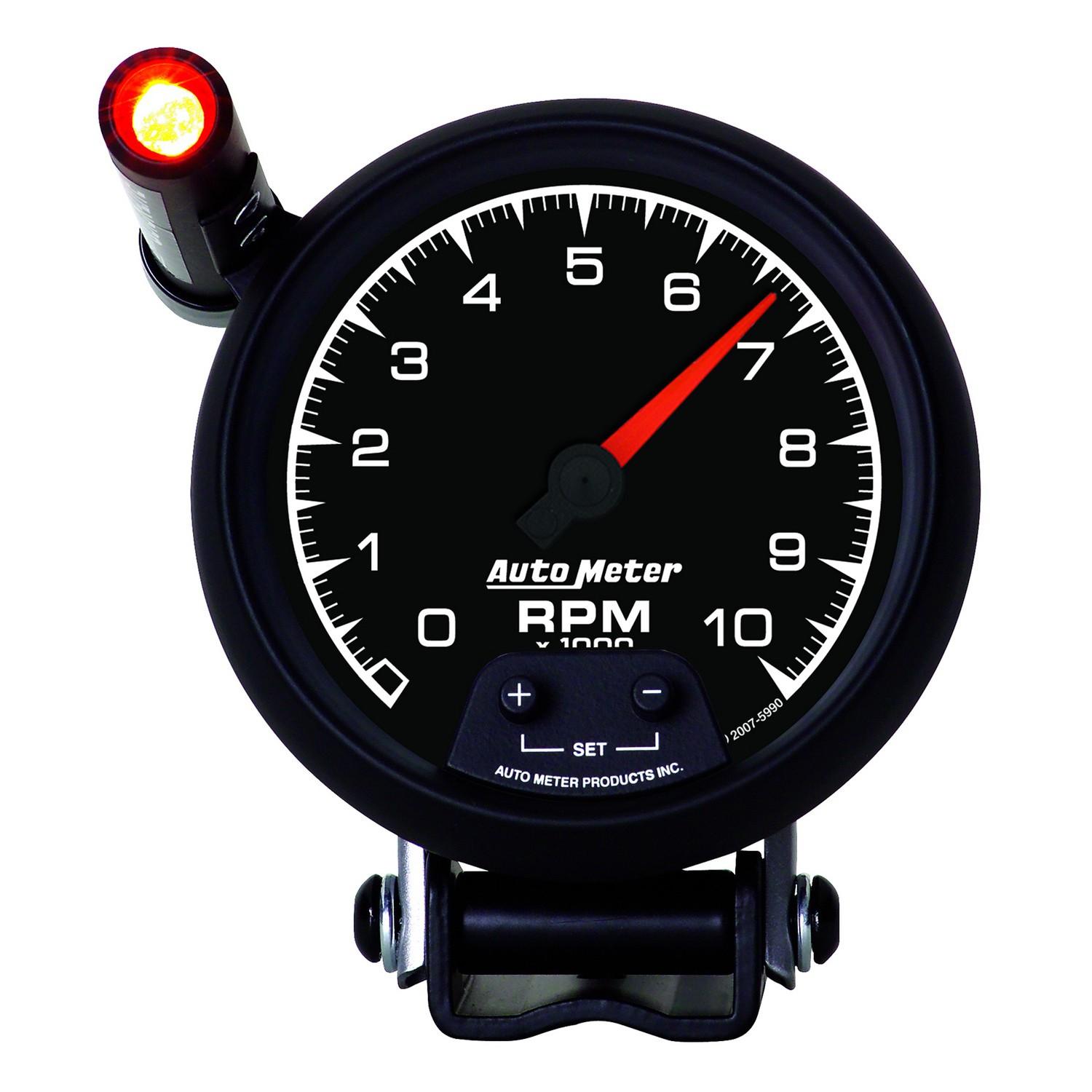 Auto Meter 3-3/4" PEDESTAL TACHOMETER, 0-10,000 RPM, ES - 5990