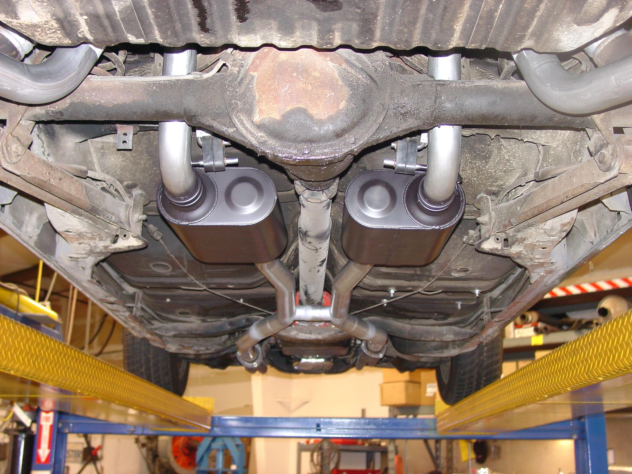 Flowmaster Header-back System - 2.50 in. Dual Rear Exit - Pipes Only No Mufflers