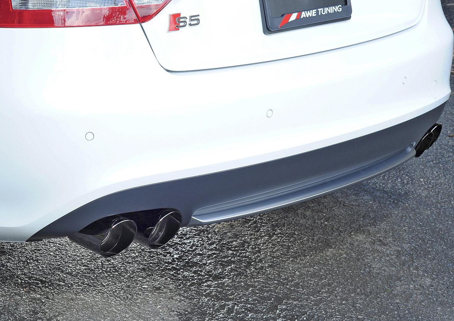 AWE Tuning B8 / B8.5 S5 Cabrio Touring Edition Exhaust - Resonated - Diamond Black Tips - 3415-43012