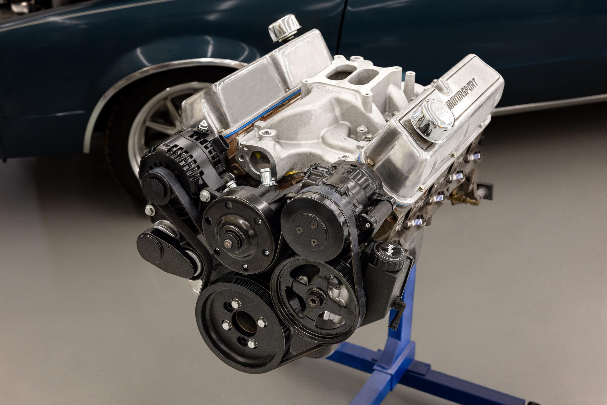 Holley Small Block Ford Mid-Mount Complete Accessory System - 20-370BK