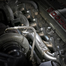 AFE Twisted Steel 304 Stainless Steel Header w/ T3 Turbo Flange (Dodge Diesel Trucks 98.5-02 L6-5.9L (td)) - 48-32020