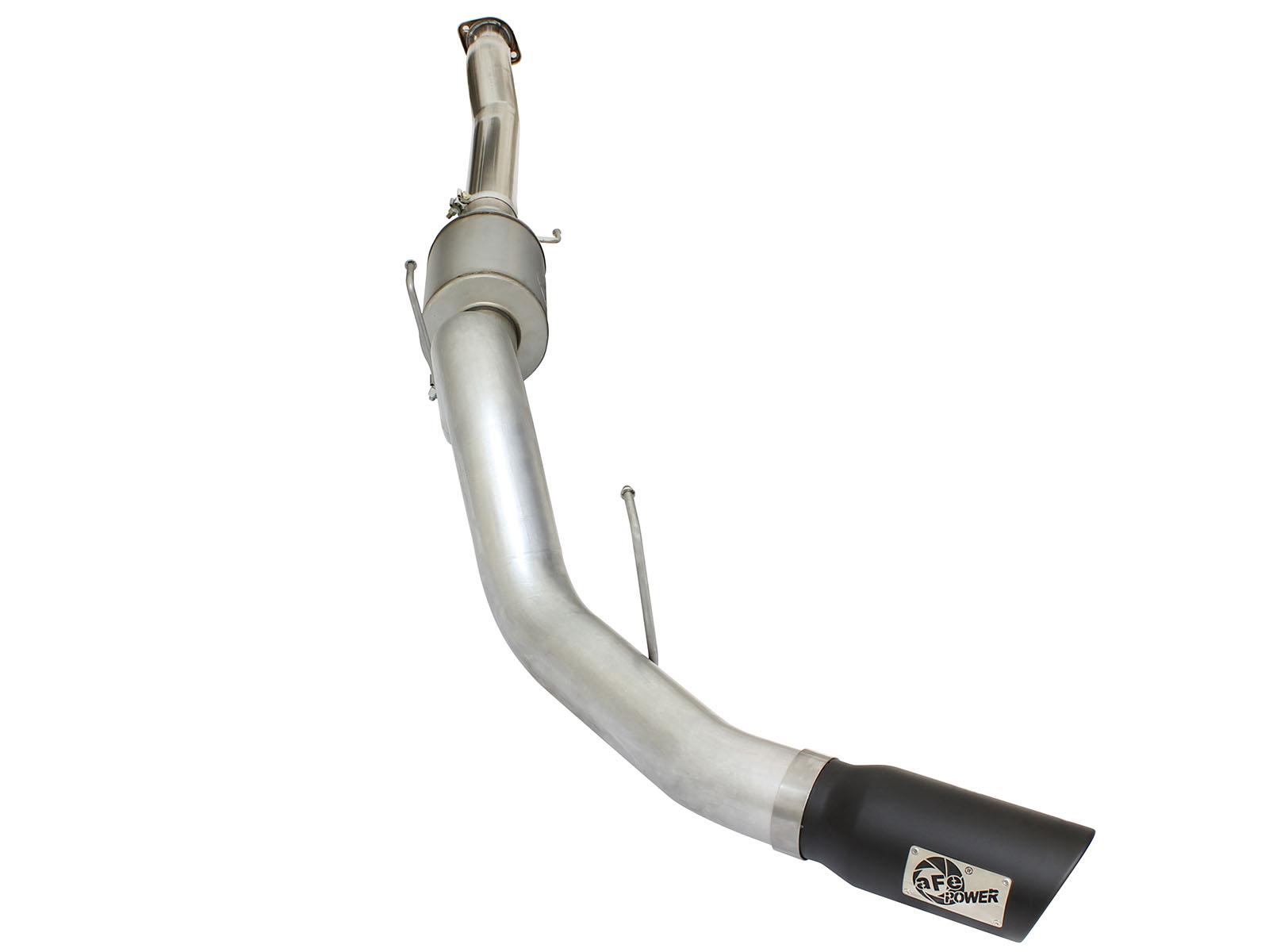 AFE ATLAS 4 IN Aluminized Steel Cat-Back Exhaust System w/ Muffler & Black Tip (2015-2020 F-150, F-150) - 49-03069-B