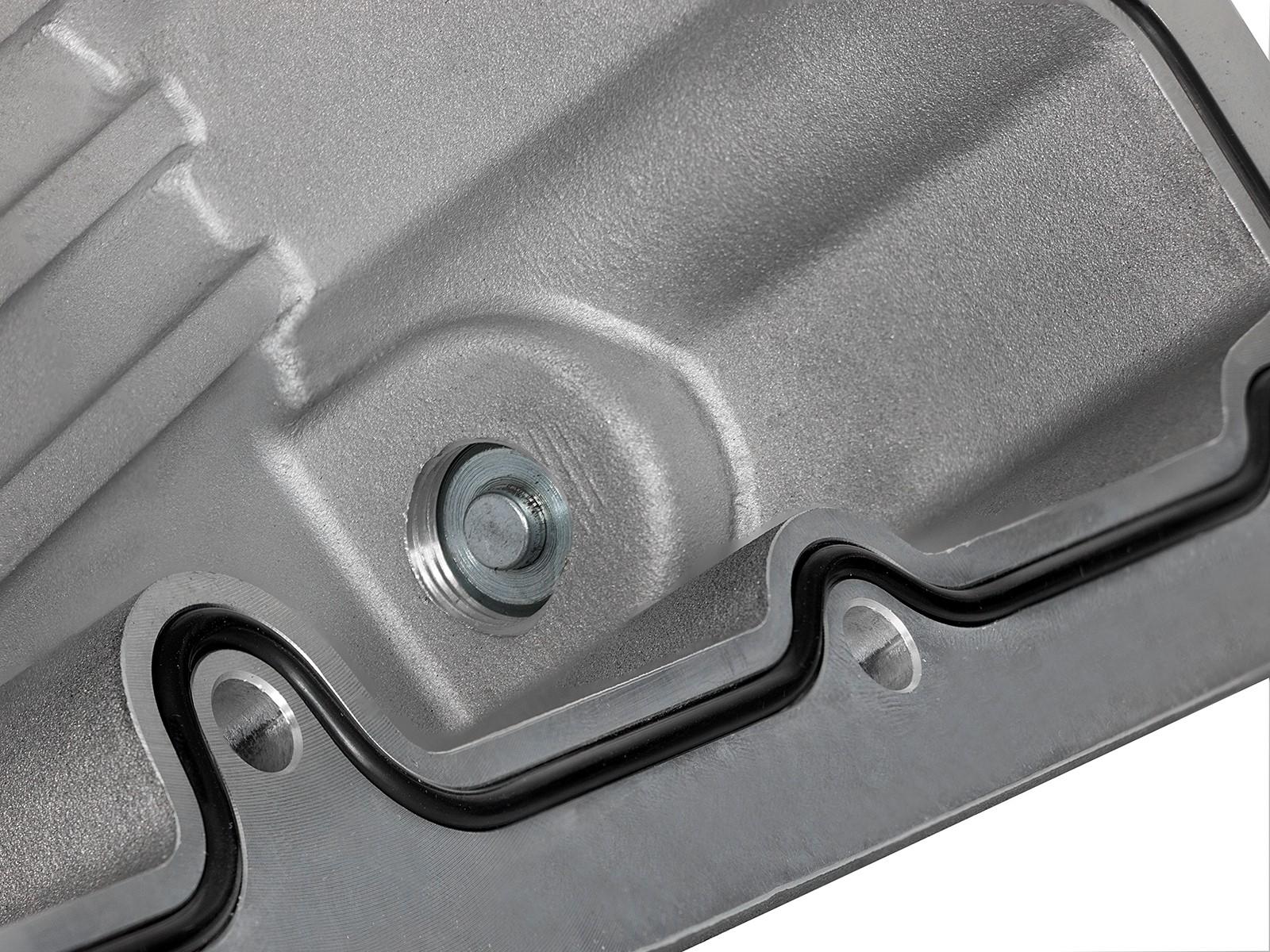 aFe POWER Pro Series Engine Oil Pan Black w/ Machined Fins (2011-2021 F-250 Super Duty, F-350 Super Duty) - 46-70322