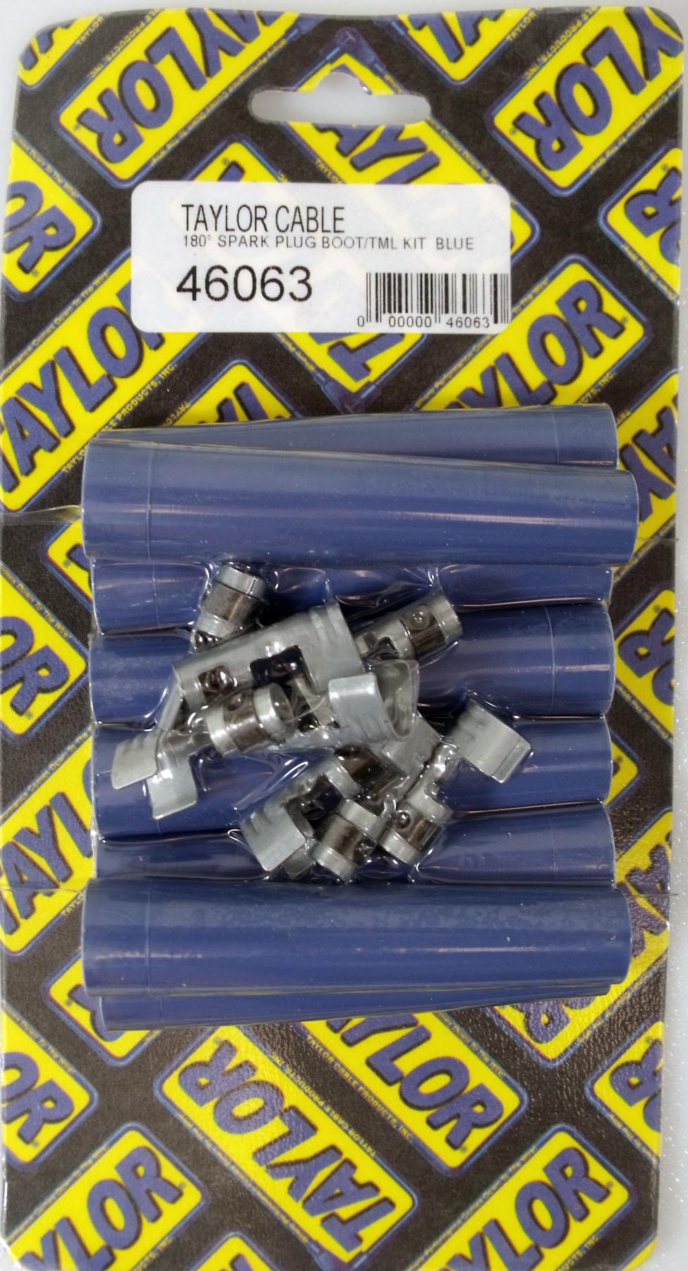 TAYLOR CABLE Spark Plug Boot/Terminal Kit blue 180 deg - 46063