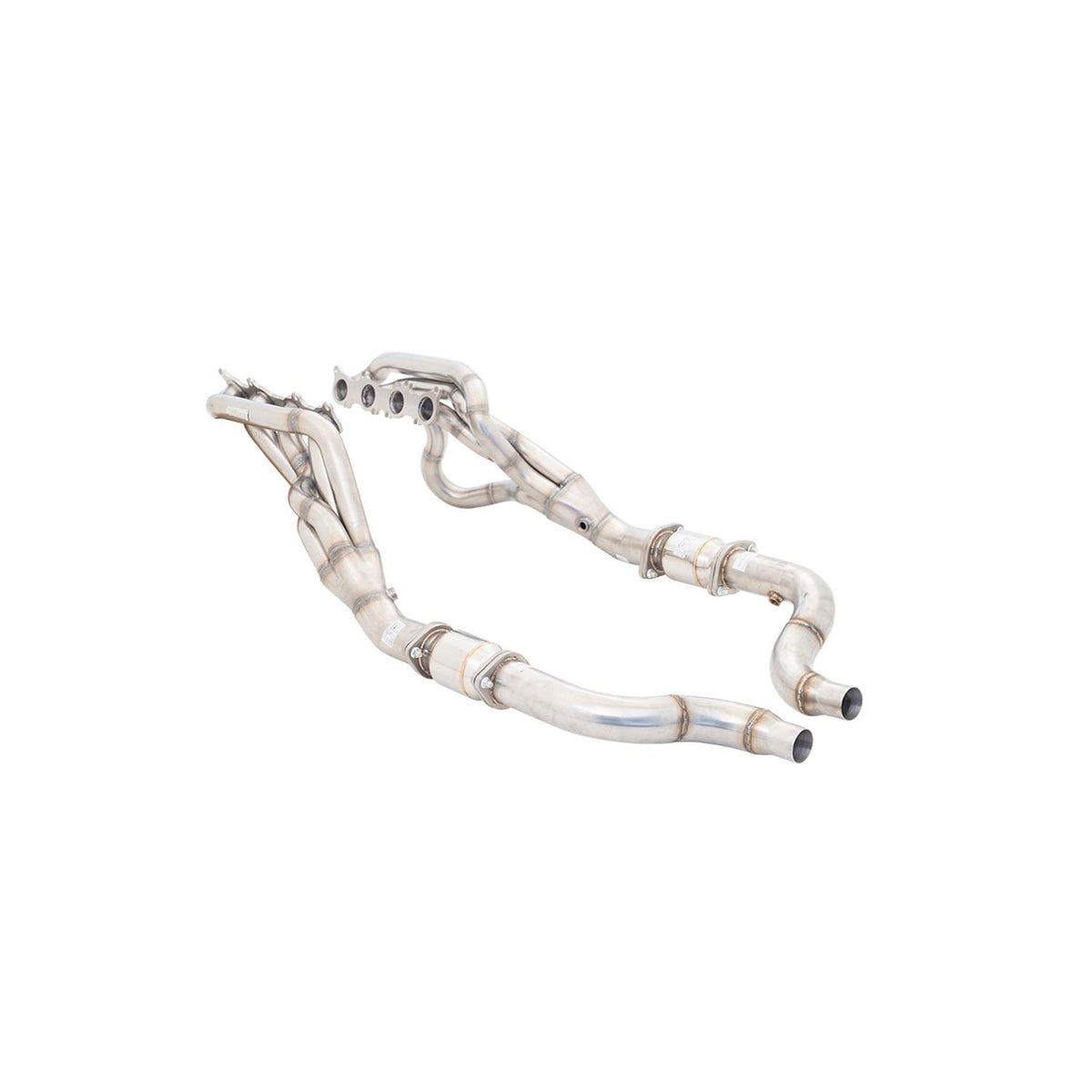XForce Stainless Steel  1"7/8 Header Kit With High Flow Metallic Cats (2018+ Mustang) - H2-FM18-KITB