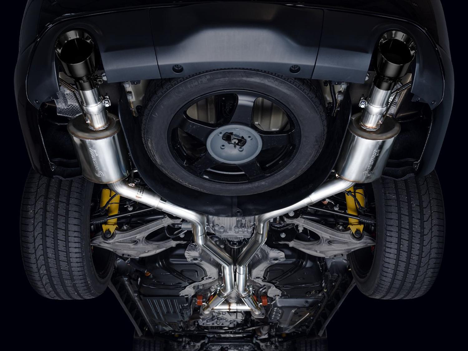 AWE Touring Edition Exhaust - Diamond Black Tips (2018-2023 Dodge Durango 6.4L / 6.2L SC) - 3015-33952
