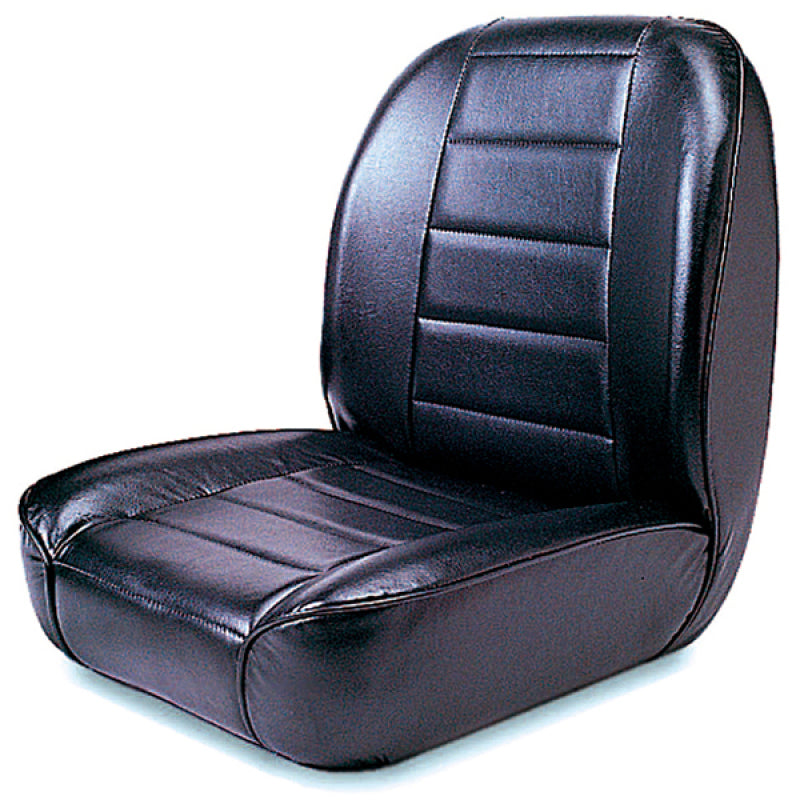 Rugged Ridge Seat Low-Back Front No-Recline Black; 55-86 Jeep Cj - 13400.01
