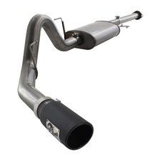 AFE MACH Force-Xp 3 IN to 3-1/2 IN 409 Stainless Steel Cat-Back Exhaust w/ Black Tip (2011-2014 F-150) - 49-43067-B