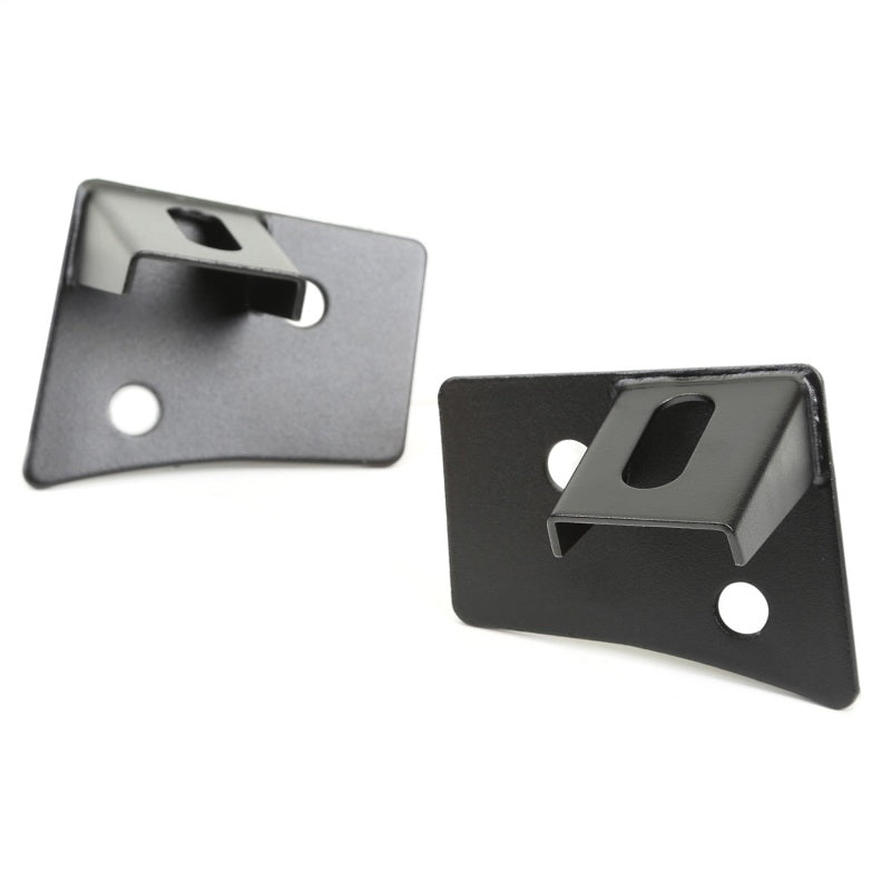 Rugged Ridge Light Mount Bracket Kit Windshield Textured Black; 07-18 Wrangler Jk - 11027.04