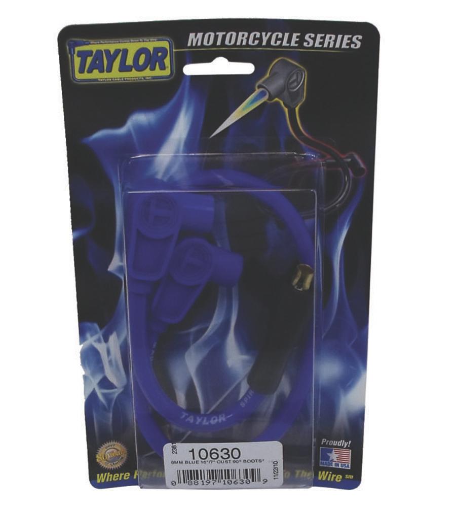 TAYLOR CABLE 8mm Spiro-Pro blue 16/7in custom MC 90 Spark Plug Wires - 10630