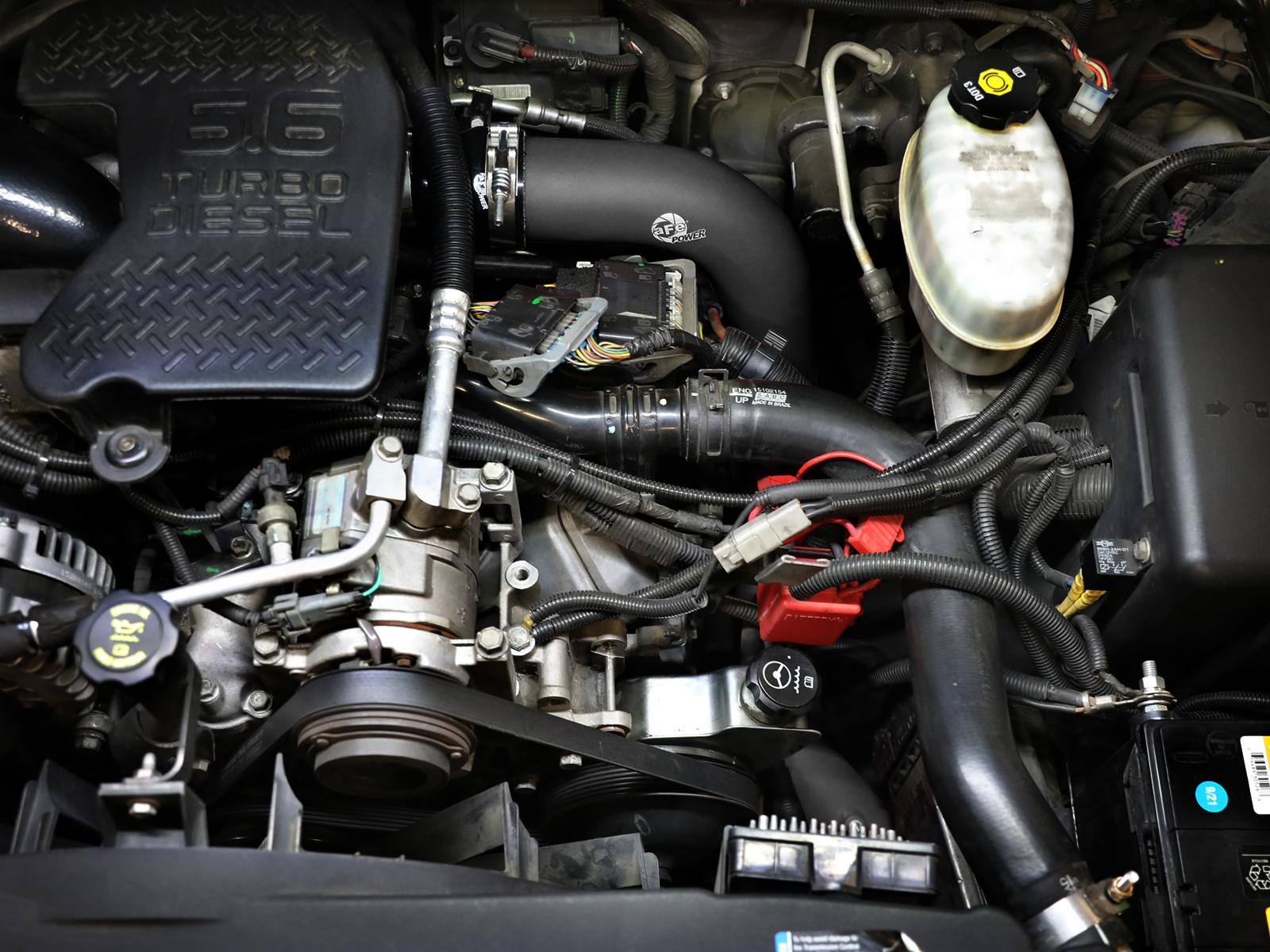 AFE BladeRunner Aluminum Hot and Cold Charge Pipe Kit Black (2006-2010 Chevrolet, GMC Fitments) - 46-20054-B