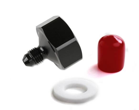 NOS  Black T7075 aluminum 4AN-660 Bottle Nut Adapter. - 16221NOS