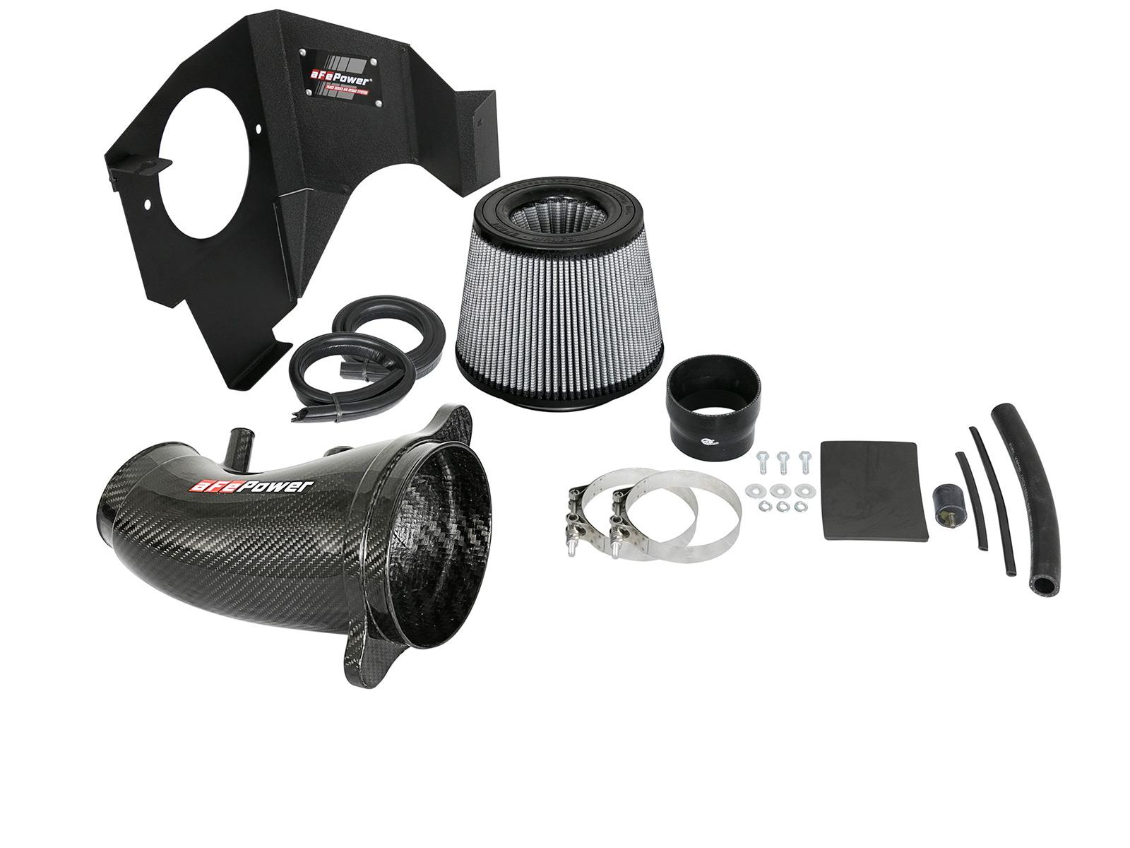 AFE Track Series Stage-2 Carbon Fiber Intake System w/ Pro DRY S Media (2011-2021 300, Challenger, Charger) - 51-12172-C