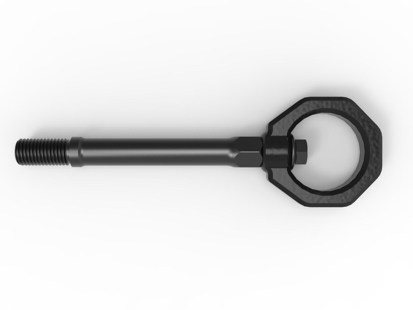 AFE Front Tow Hook Black (2020-2023 Corvette 6.2) - 450-401014-B