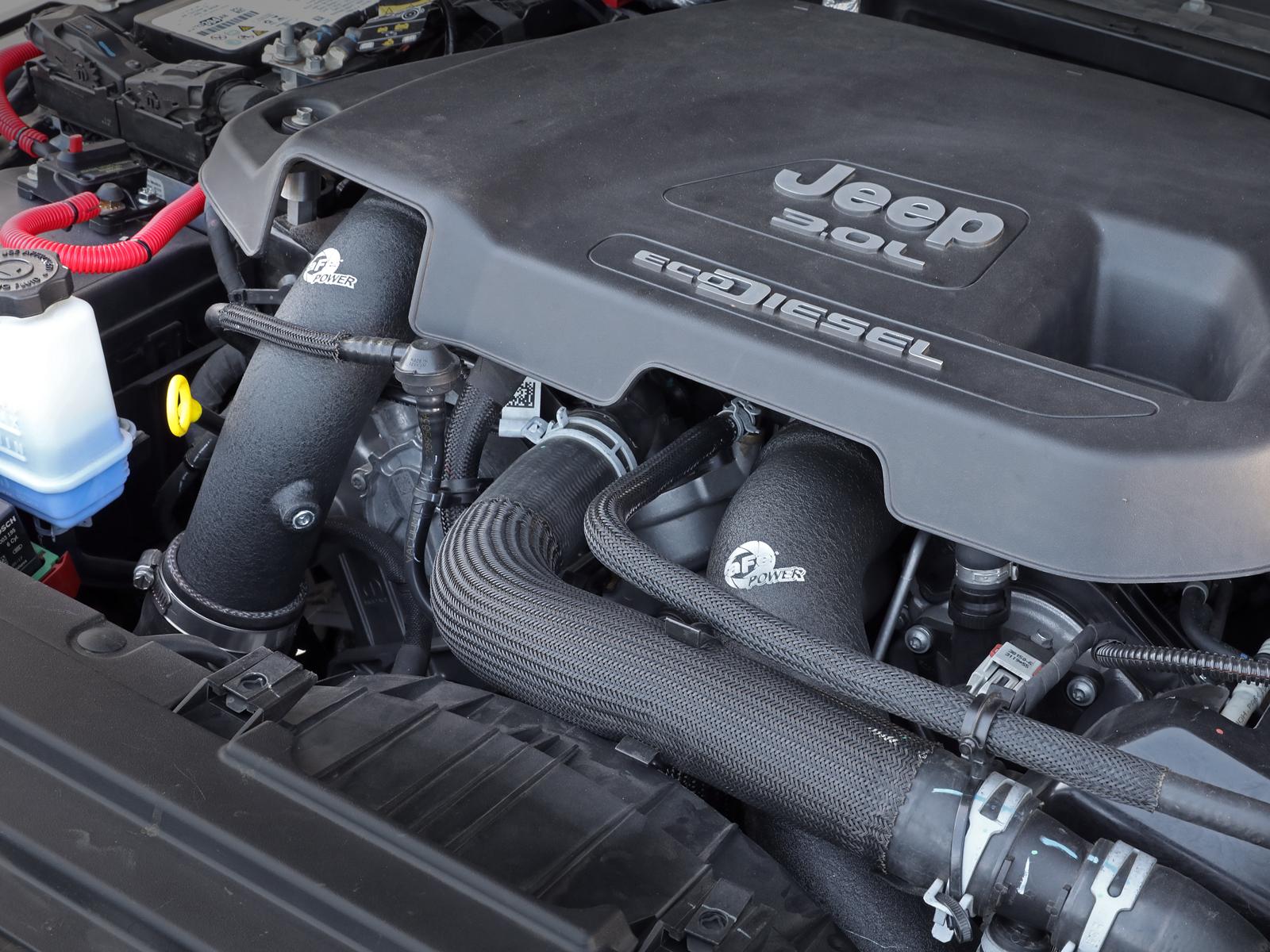 AFE BladeRunner 3 IN Aluminum Hot and Cold Charge Pipe Kit Black (Jeep Wrangler (JL) 20-21 V6-3.0L (td)) - 46-20434-B
