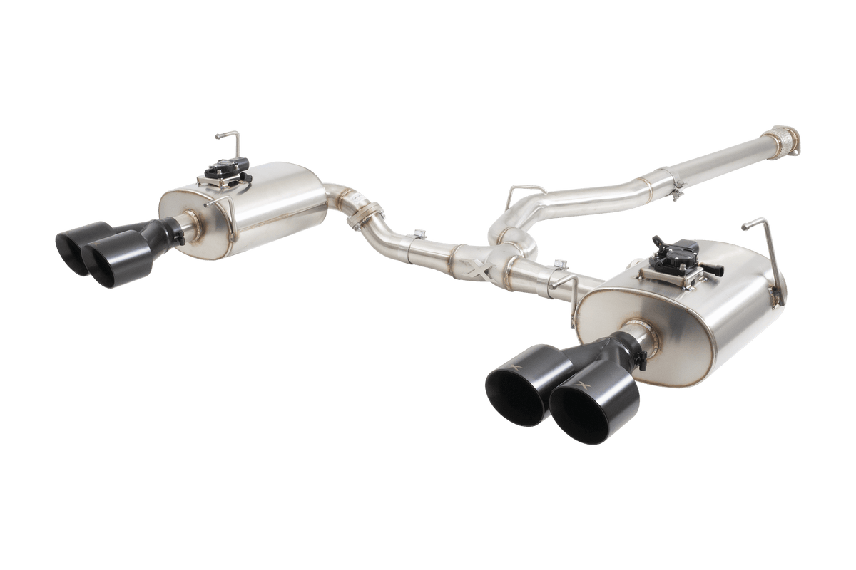 XForce Subaru WRX VB WR Varex valved Cat Back Exhaust System with Black Tips - ESSWVB22VKBK