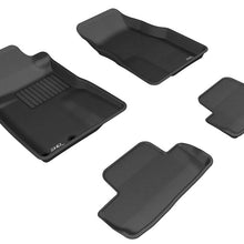3D MAXpider 2005-2009 Ford Mustang Kagu 1st & 2nd Row Floormats - Black