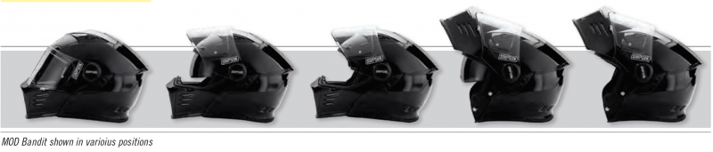 Simpson Racing Simpson Mod Bandit Xsmall Matte Black - M59XS3