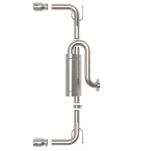 aFe Takeda 2.5" 304 Stainless Steel Axle-Back Exhaust System - Polished Tip (2019-2022 Mazda 3 2.5L) - 49-37023-P