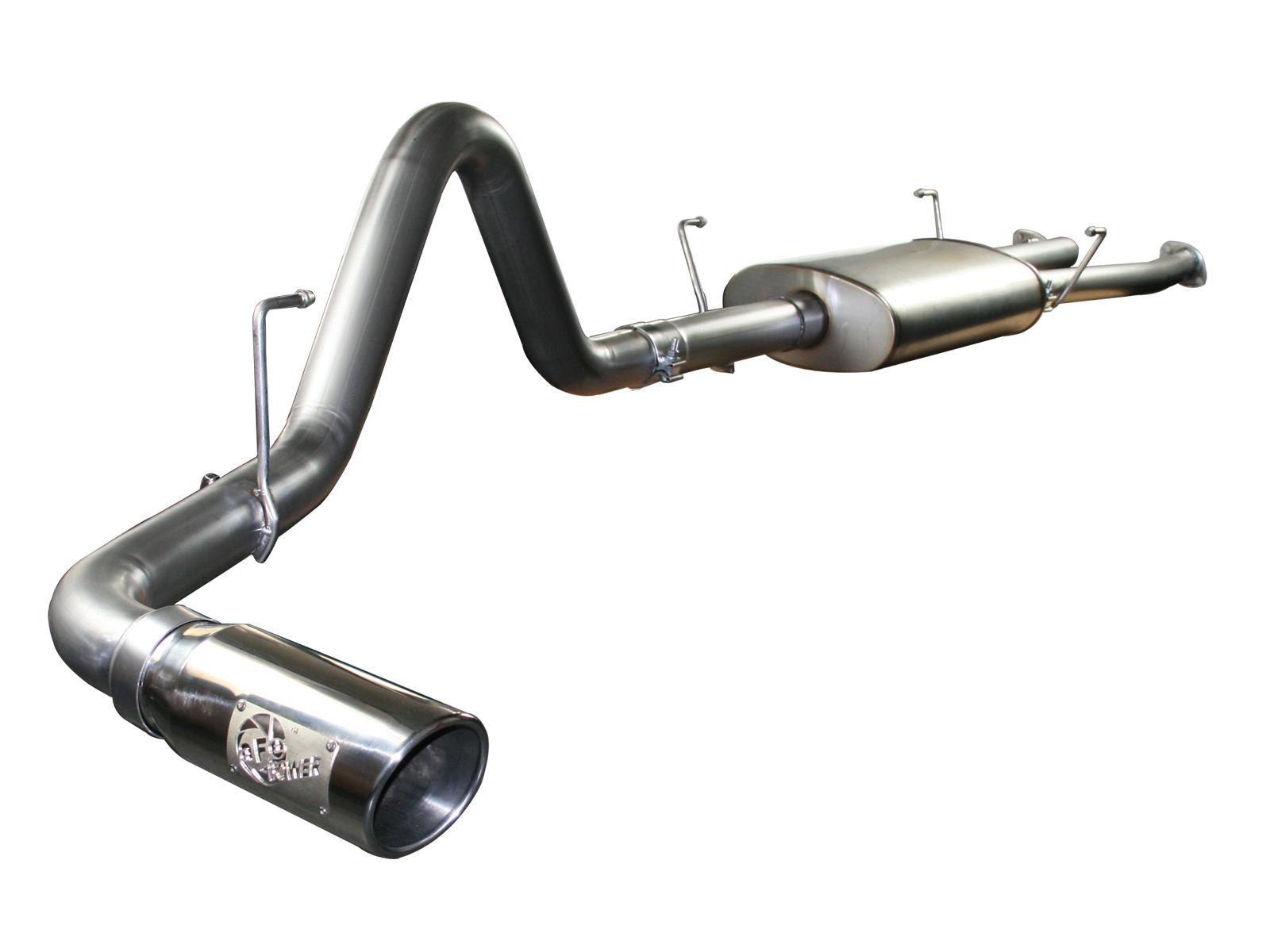 AFE MACH Force-Xp 2-1/2 IN to 3 IN 409 Stainless Steel Cat-Back Exhaust w/Polish Tip (2007-2009 Tundra) - 49-46009-P