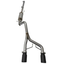 AFE Rebel Series 2-1/2 IN 409 Stainless Steel Cat-Back Exhaust System w/Black Tip - 49-48056-B