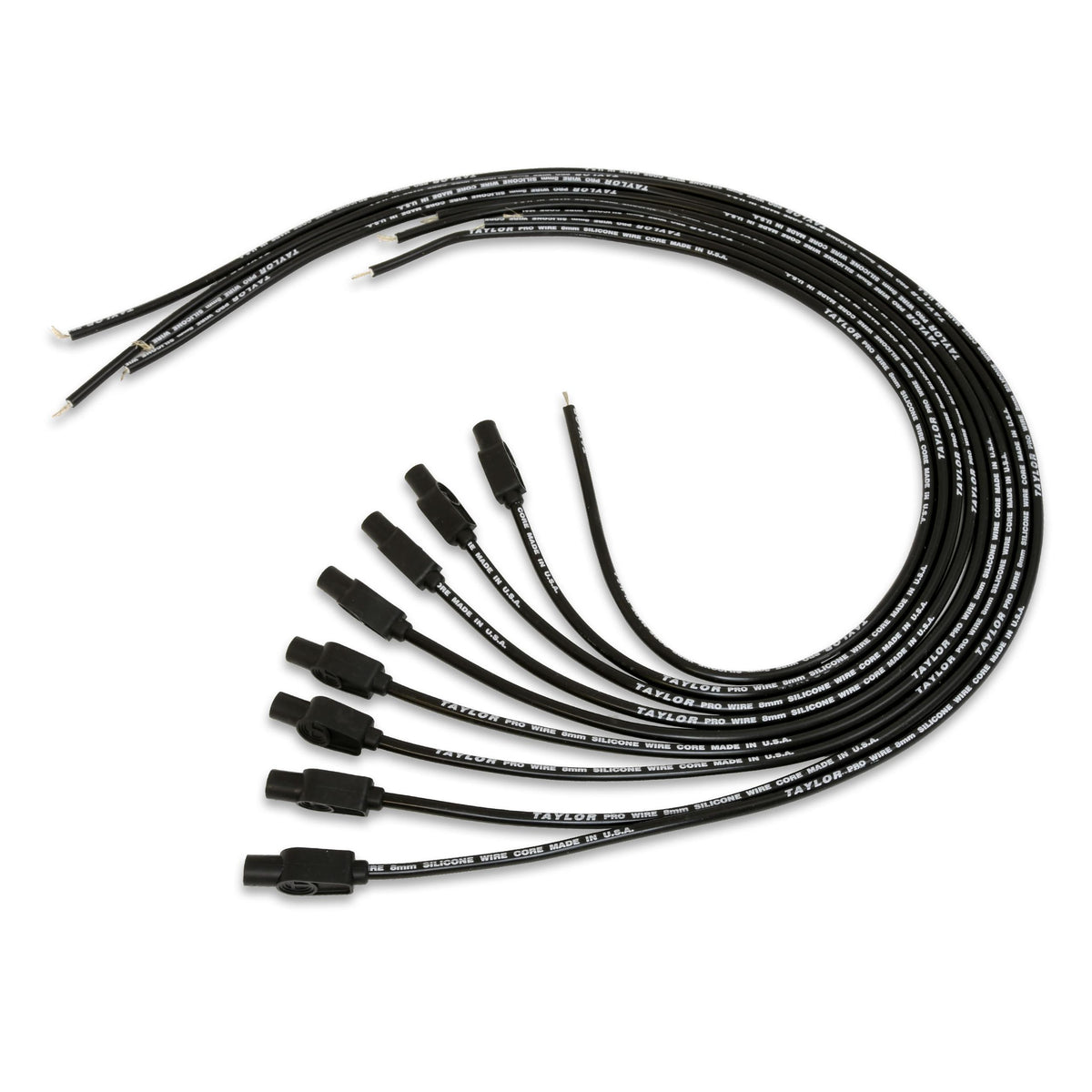 TAYLOR CABLE 8mm Pro Wire TCW univ 8 cyl 180 black - 70054