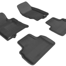 3D MAXpider 2009-2017 Infiniti QX70/FX35/50/50S Kagu 1st & 2nd Row Floormats - Black