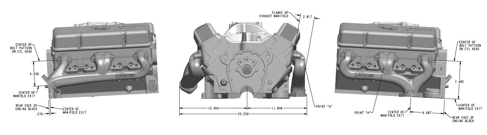 Hooker Exhaust Manifolds - 8527HKR