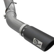 AFE Large Bore-HD 5 IN 409 Stainless Steel DPF-Back Exhaust System w/Black Tip - 49-44081-B