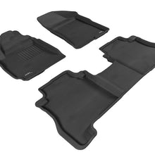 3D MAXpider 2010-2012 Hyundai Santa Fe Kagu 1st & 2nd Row Floormats - Black